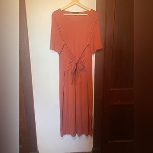 Banana Republic pink tie dress